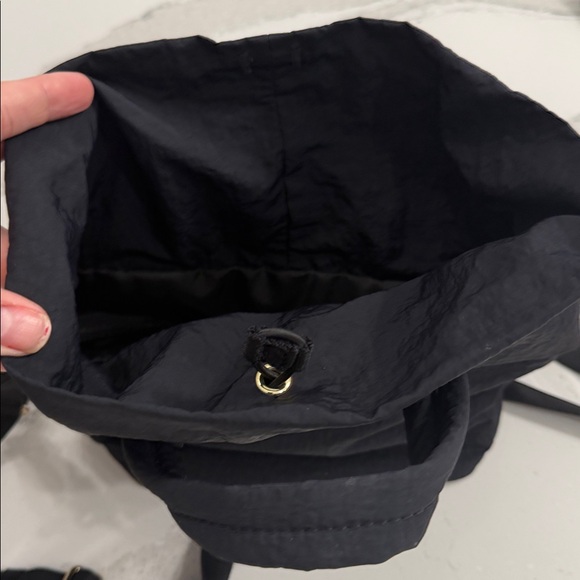 Lululemon Black Tote Crossbody Bag with gold accents.  Excellent condition. - Picture 5 of 11